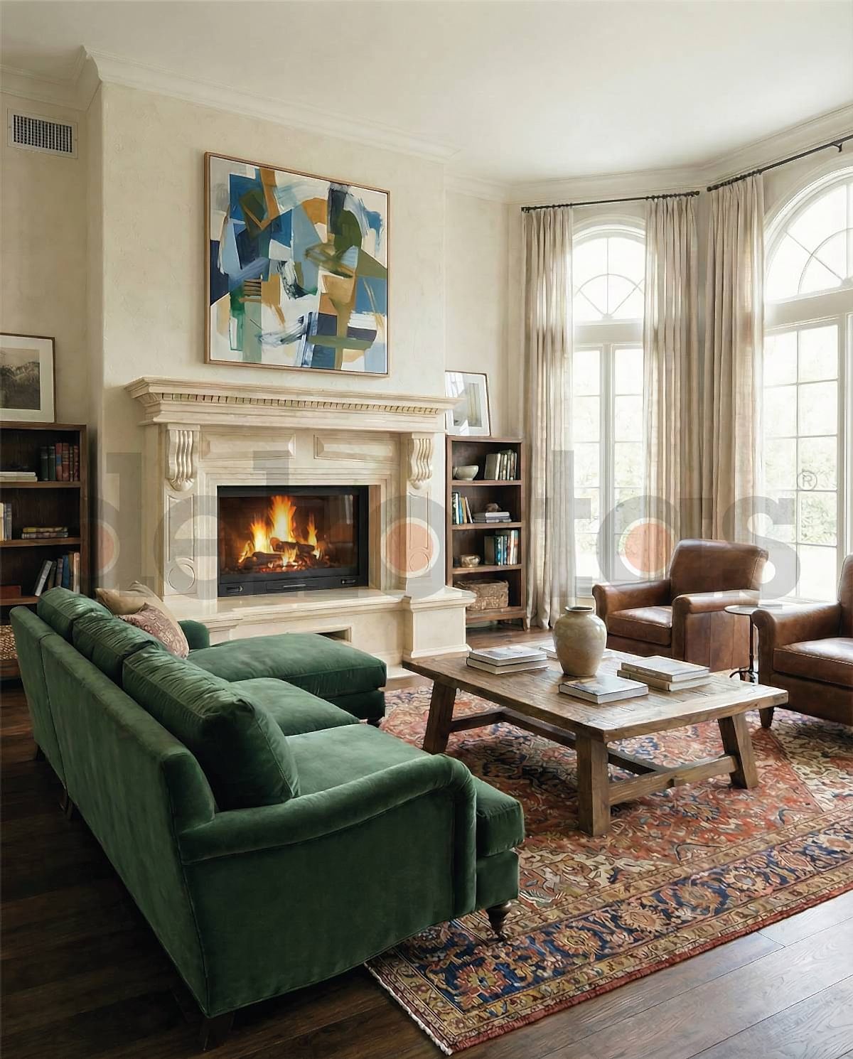 Modern ve şık mekanlar için tasarlanmış klasik şömine modelleri.